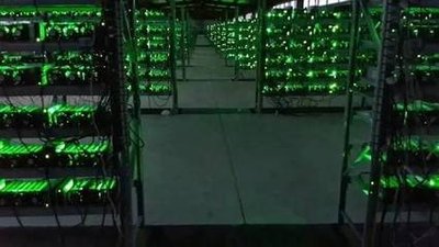 A modern mining farm focusing on green energy solutions